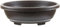 Bonsai pot 36.6x29.2x11.8cm dark brown oval plastic