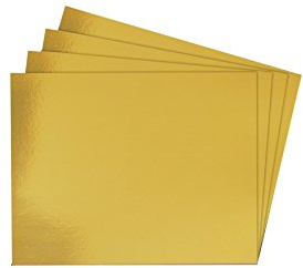 House of Card & Paper Lot de 30 feuilles cartonnées A3 240 g/m² Doré