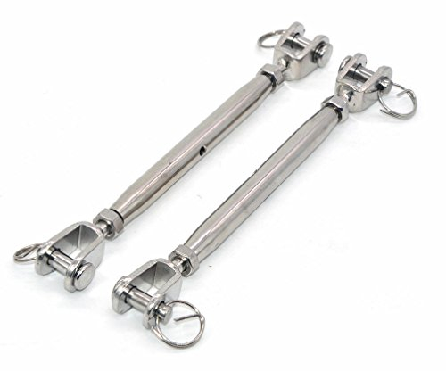 Lot de 2 tendeurs à mâchoires M8 en acier inoxydable 304 de style européen avec fermeture magnétique