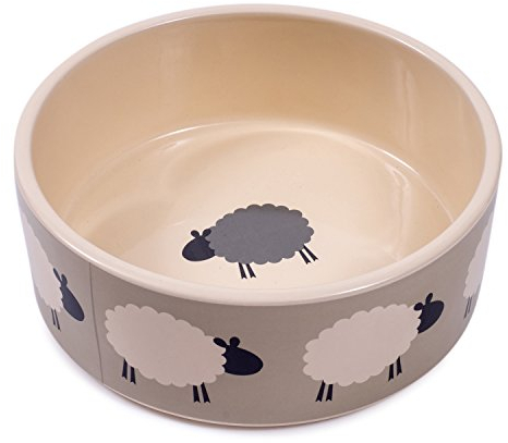 Petface Sheep Print Ceramic Bowl, 15 cm