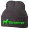 siviwonder Strickmütze Pferde - WÜRTTEMBERGER WARMBLUT deutsches Sportpferd Reitsport Marbach REITEN - Stickerei Pferd Winter Mütze Wintermütze Beanie Mütze Grey Melange-neongrün