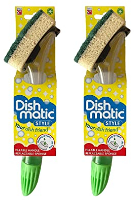 Dishmatic 2XDie Spülbürste Plus Hochleistungsschwamm