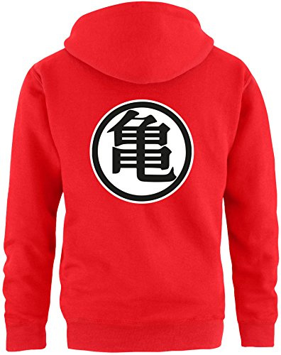 EZYshirt Herren Anime Hoodie Rot S, M, L, XL, XXL