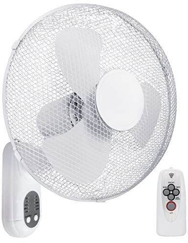 16inch Oscillating Wall Fan Remote Control with Timer 3 Speed