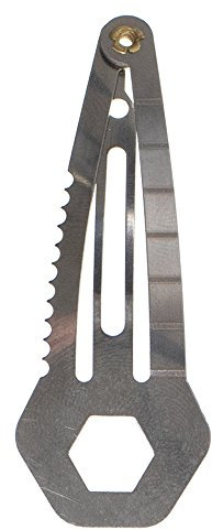 Single or Set of 3 Mini Tactical Multitool Hair Clip - Multiple Use Functions Wrench/Screwdriver/Ruler/Cutter - Made from Stainless Steel