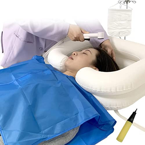 Kacky Lot de 6 accessoires de salle de bain gonflable, douche de chevet pour handicapés, grossesse, lit
