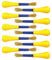 Lexicon Select Set of 10 Jumbo Non Roll Toddler/Children's Paint Brushes with Colour Mixing Chart