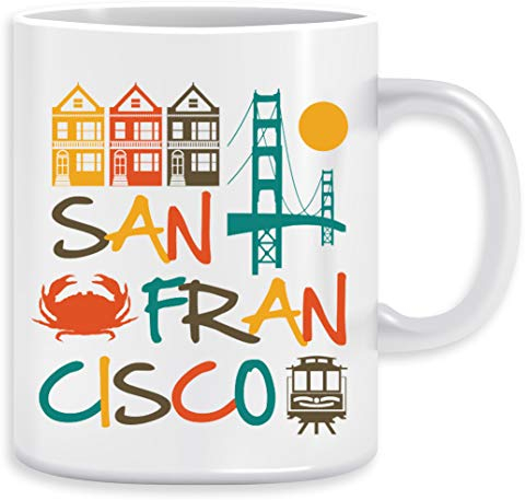 San Francisco - San Francisco Kaffeebecher Becher Tassen Ceramic Mug Cup