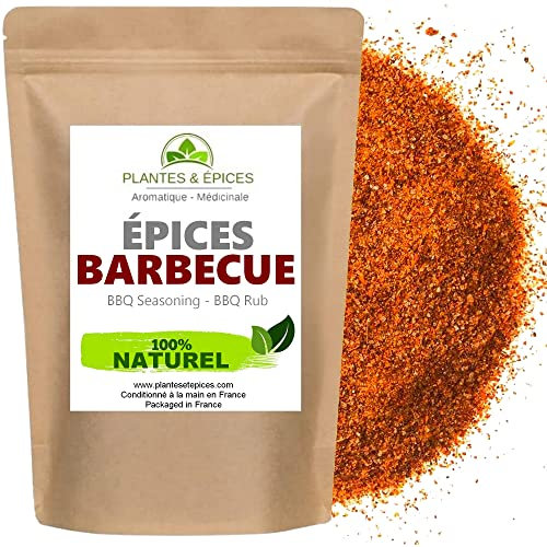 Plantes & Epices - Mélange Epices 100% naturel pour Barbecue et tous assaisonnements (Grillades, poulet, marinade, salade) - Sachet Fraîcheur Biodégradable Refermable (100G)