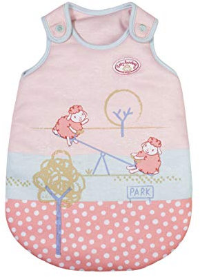 Baby Annabell Zapf Creation 705520 Little Schlafsack 36 cm - rosa Puppenschlafsack mit Klettverschlüssen