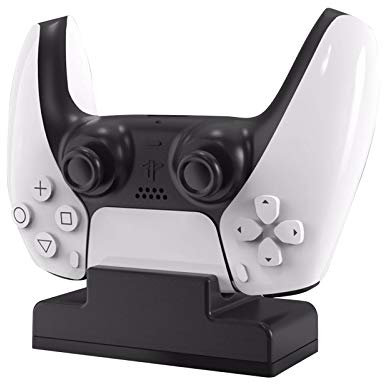 Gamedealer Single Lade Dock PS5 Controller Ladestation Charging Station kompatibel mit PS5 Wireless Controller Einzel Ladegerät für Sony PlayStation 5 Controller Versand aus Deutschland