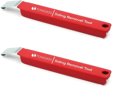 TonGass (2-Pack, 7 Inches) Vinyl Siding Removal Tool with Extra Long Handle, Steel Blade Vinyl Installation and Removal Tool, The Ultimate Vinyls Zip Tools, Avoid Damaging Vinyls Siding Tools