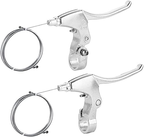 Chooee Bicycle Brake Lever,Mountain Bike Handlebar Brake Lever for MTB, Silver …