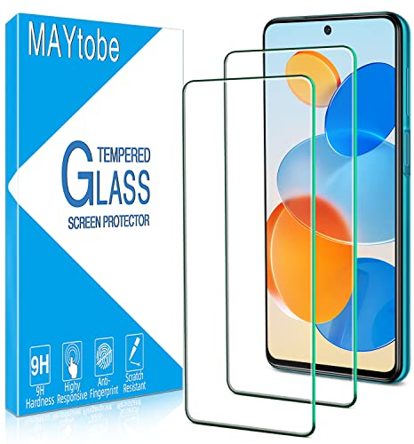 MAYtobe 2 Pezzi Vetro Temperato per Xiaomi Redmi Note 9S, Note 9 Pro, Note 9 Pro Max, Pellicola Prottetiva Durezza 9H, Senza Bolle, Anti Graffio, Ultra Trasparente Protezione Schermo