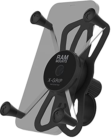 RAM MOUNTS X-Grip Large Phone Mount with RAM Tough-Strap Handlebar Base RAP-460-UN10U for Bikes and Motorcycle Handlebars