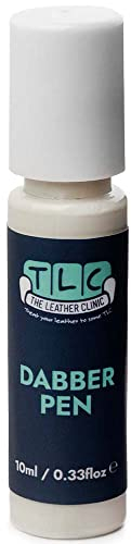 The Leather Clinic Stylo de retouche pour cuir et vinyle 10 ml | Stylo de réparation de rayures et éraflures pour canapés, sièges de voiture, chaussures, sacs | Restaure les petites zones (crème