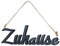 Schriftzug Zuhause L45cm Schwarz Holz Türschild Home Hängerchen Wanddeko Buchstaben Wandobjekt Aufhänger Wandbild Deko