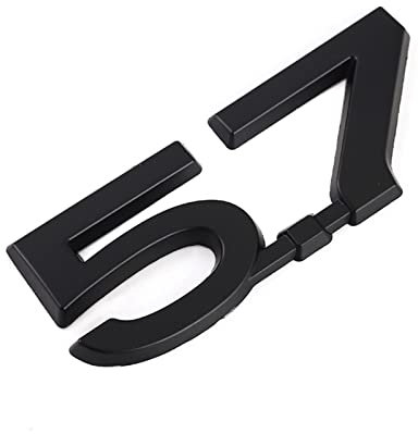 DCALU 3D -Emblem -Namensschild Abschlüsse Abziehbild 3D -Autoaufkleber 5.7 Liter Hemi Logo geeignet for Jeep Fit for Dodge Ram 1500 2500 3500 Challenger Ladegerät Auto Emblem Briefe