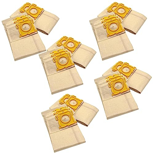 vhbw 50x Staubsaugerbeutel Ersatz für Sebo 5093ER, 5093LS, 5093N für Staubsauger - Papier, 23,5cm x 15,5cm Sandfarben