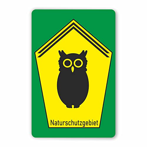 INDIGOS UG - Schilder - 297x210mm - Schild DIN A4 70 Stück - Naturschutzgebiet - Aluverbundplatte - für Garage, Hotel, Parkplatz, Schule, Carport, Firma