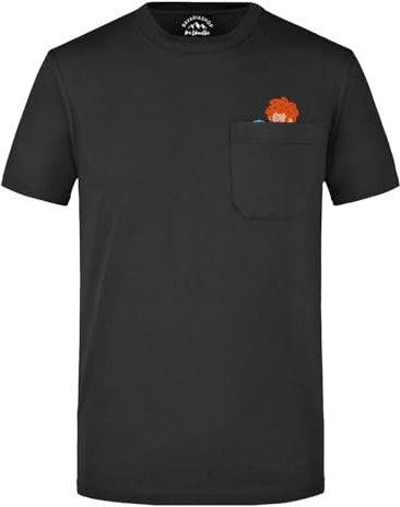 PUMUCKL Bavariashop T-Shirt Schabernack | Mit Brusttasche & hochwertigem Brustdruck | Offizielles Shirt aus Bio-Baumwolle