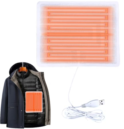Kleidungsheizkissen,Elektrisches Heizkissen - Heizkissen für Winterkleidung, 5 V, Heizkissen für Kleidung, Weste, Stoff, für Camping, Kleidung, Jacke Luckxing