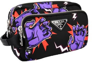 Prada Herren Violett Nylon Weekender 2VF029