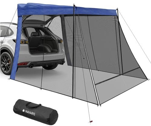 Navaris Tienda de Campaña para Coche - Carpa para Coche 3-4 Personas 290 x 200 cm - Avance Furgoneta Porton Trasero Fácil Montaje - para SUV 4x4 Crossover Furgonetas y Caravanas