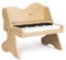 ZIPPY MAT Kinder-Klavier-Tastatur, 25 Tasten, berührungsempfindliches Bedienfeld, Lautstärke einstellbar, Mini-Musik-Lerninstrument-Spielzeug, Holzklavier für Kleinkinder Mädchen Jungen (Oak)