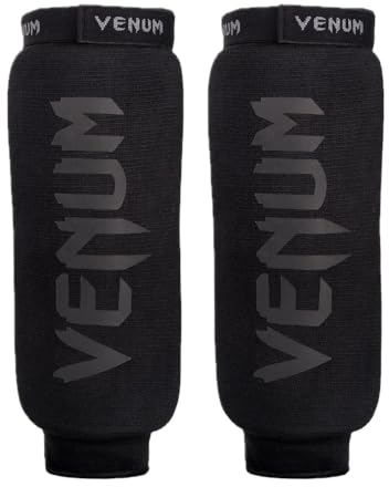 Venum, Kontact Shin Guards Without Foot, Men's, XS, Black/Black