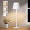 PreeOtti Lampada da Tavolo LED Senza Fili, Touch Dimmerabile, 3 Modalità di Colore, Lampada da Comodino Ricaricabile USB-C per Camera da Letto, Soggiorno, Campeggio all'aperto Esterno Verande(Bianco)