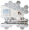 SPORWAY 36 adesivi da parete a specchio esagonali: decorazione per camera da letto, piastrelle a specchio, autoadesive, adesivi esagonali, per cameretta dei bambini, camera da letto, soggiorno,