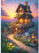 Jigsaw Puzzles for Adults 1000,Puzzles for Adults, Family Puzzle Game Birthday Gifts.Challenge High Difficulty-Fairy Tale House in the Garden