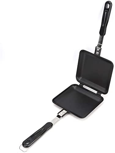 CHDWEY Olla de Sopa Bandeja Grande para Hornear sándwich, Molde para Tostadas de Pan, sartén de Doble Cara Que no se Pega a la Bandeja para Hornear