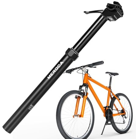 Manuelle Dropper-Sattelstütze – 125 mm Federweg, verstellbare hydraulische Dropper | Aluminiumlegierung, externe Führung, Schnellverstellung, für 30,9 mm und 31,6 mm Fahrradsattelstützen | Reitzubehör