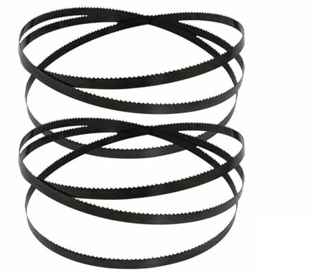 Lama for sega a nastro for lavorazione del legno da 2320 mm X 6 TPI, lame for sega a nastro da 91 3/8 X 3/8 pollici, lama for sega a nastro for fai da te in casa, taglio di legno e plastica, 2 pezzi