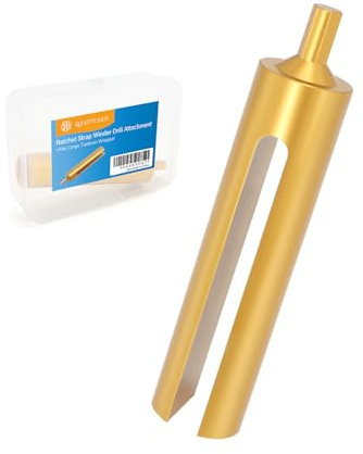QZATTCAEN Machine d'enroulement et d'emballage de sangle à cliquet à haute efficacité, fixation pour perceuse à enroulement de sangle à cliquet, compatible avec emballage d'arrimage de cargaison,