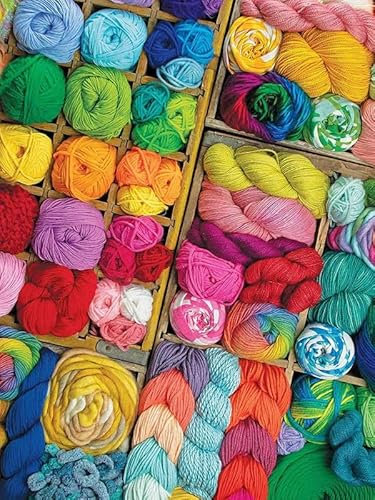 Colorful Yarn-Adult Wooden Jigsaw Puzzle 60000 Piece Unique Shape Beautifully Boxed Fun Challenging Brain Exercise Family Game Gift For Friends Parents Grandparents