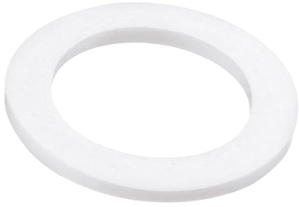 TOP-VIGOR 10Pcs PTFE Flat Washers 30mm OD 20mm ID 2mm Thickness Sealing Gasket Flange Gasket for Faucet Pipe Water Hose, White