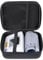 Ginsco Universal Hard Shell Case for Blood Pressure Monitor, Compatible with Omron BP7000, Portable Carrying Travel Case with Handle, Mesh Pocket for Cuff/Batteries/Charger (Black, L)