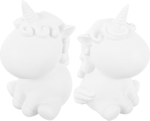 Abaodam 1 Satz Weißes Embryo-einhorn -tablet Kinderspiele Kinderspielzeug Roboter Bausatz Diy Liefert Diy Einhorn Basteln Kleine Figuren Einhorn Diy-material Plastik 2st