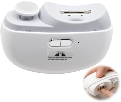 Horuili® Coupe-ongles électrique, Vernis à ongles, LED pour tailler et polir les ongles Avec fonction lime et lumière, ponceuse à ongles multifonctionnelle