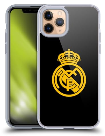 Head Case Designs Officially Licensed Real Madrid CF Gold Logo Origin Gel Case [Military Grade Protection] Compatible With Apple iPhone 11 Pro