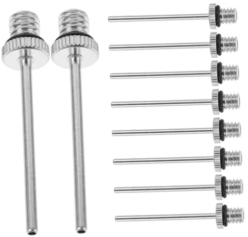 BESTonZON 10pièces Lot de Aiguilles De Gonflage pour Ballon Embouts Métalliques Durables Compatibles avec Ballons De Sport