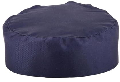 Whites Chefs Clothing Skull Cap, Blue, One Size Fits All, Material: Polycotton, Lightweight Cap, Elasticated Back, Easy to Clean, Professional Kitchen Attire, A204
