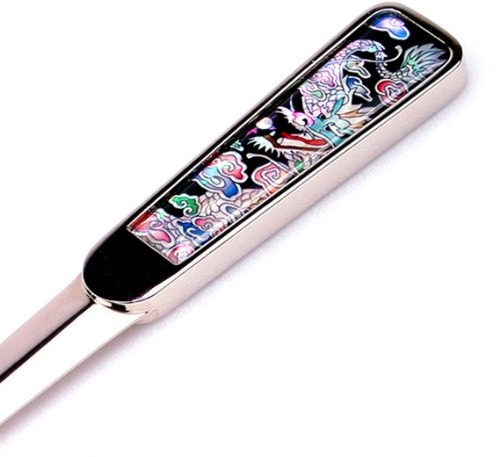 Antique Alive Brieföffner Metall Perlmutt Luxus Edel Neu&OVP Drachen Schwert