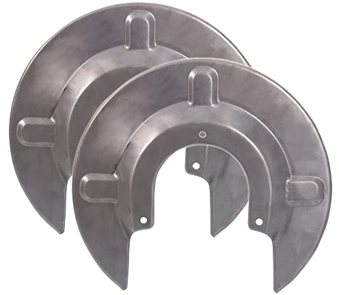 BESTPRICE 2x Ankerblech hinten links & rechts Spritzbelch Deckblech für Bremsscheibe Kompatibel mit VW TRANSPORTER T4