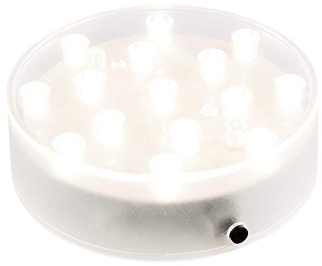 LED-Leuchtsockel | Light Base | rund | Ø 10 cm | 3,2 cm hoch | 15 LEDs | warmweiß