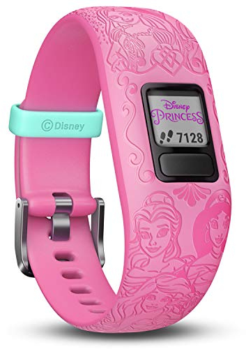Garmin vivofit Jr.2, Fitness Tracker for Kids, Includes Interactive App Experience, Swim-Friendly, Up To 1-year Battery Life, Adjustable watch band, Disney Princess Pink