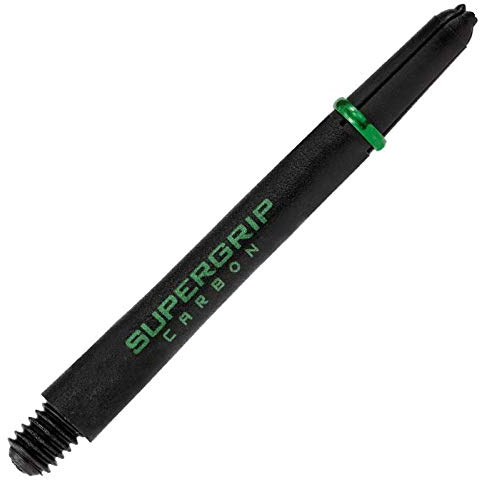 Harrows Supergrip Carbon Shafts - Verschiedene Ausführungen, 1 Set = 3 Stück (Grün, Short - SHT)